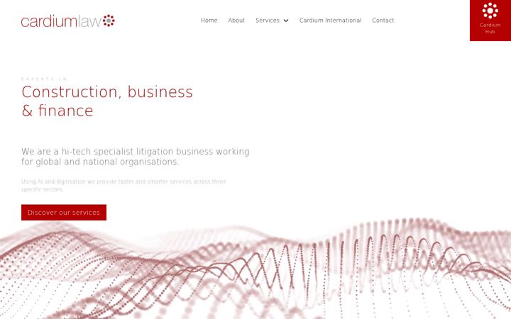 Screenshot of cardiumlaw.com