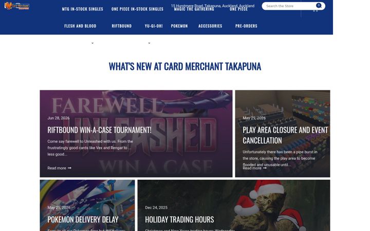 Screenshot of cardmerchanttakapuna.co.nz
