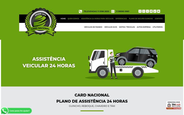 Screenshot of cardnacional.com.br