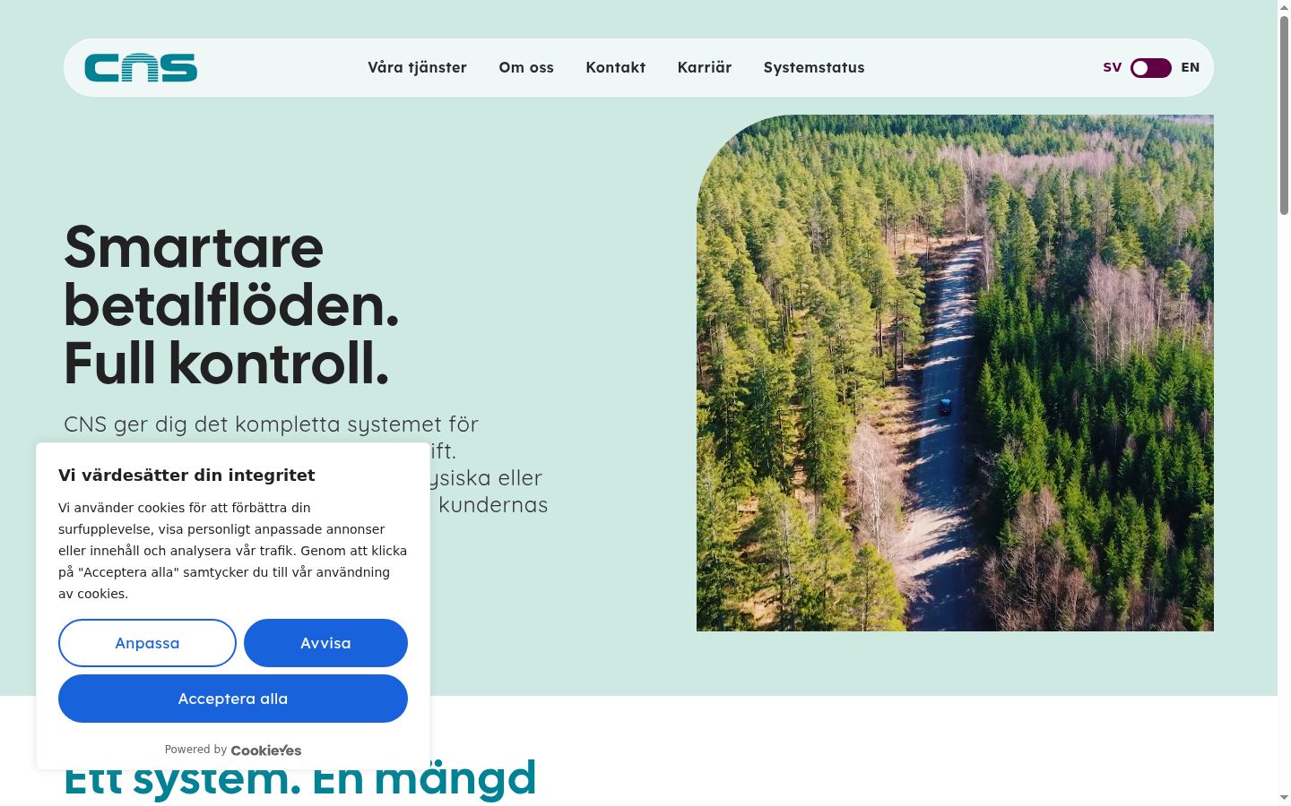 Screenshot van de toestemmingsbanner zoals getoond vóór enige interactie