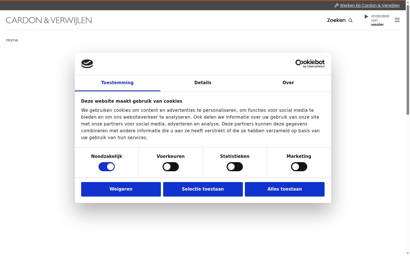 Screenshot tal-banner tal-kunsens muri qabel kwalunkwe interazzjoni