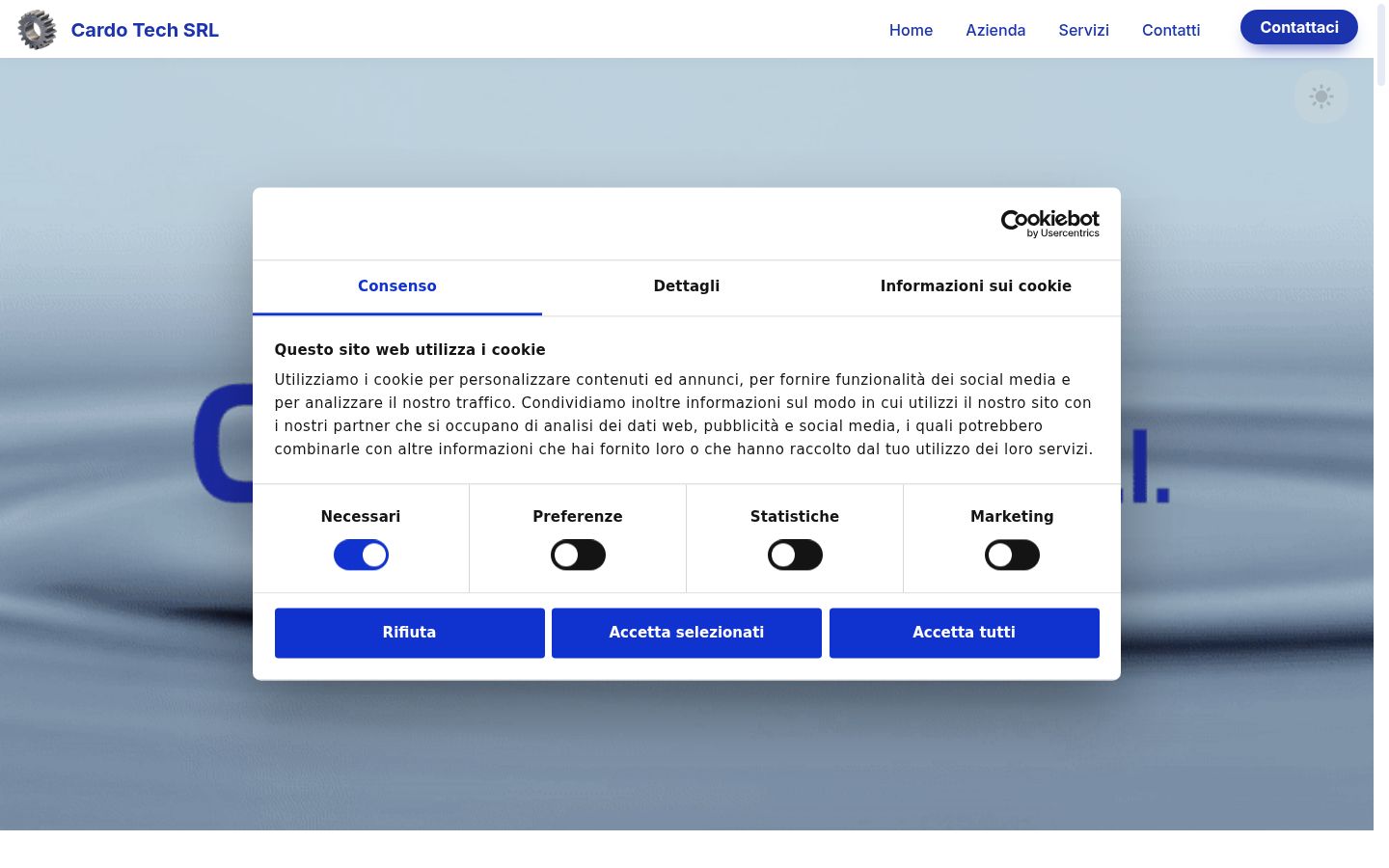 Screenshot tal-banner tal-kunsens muri qabel kwalunkwe interazzjoni