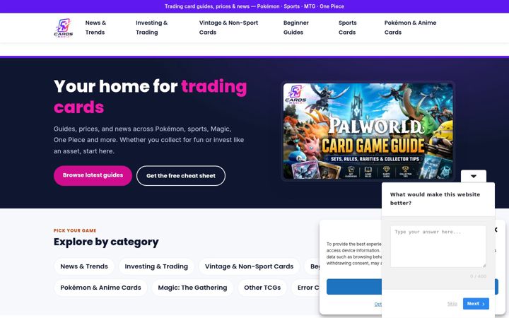 Screenshot of cardsmania.fun
