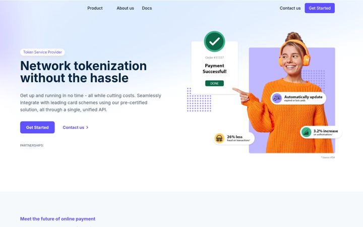 Screenshot of cardtokens.io