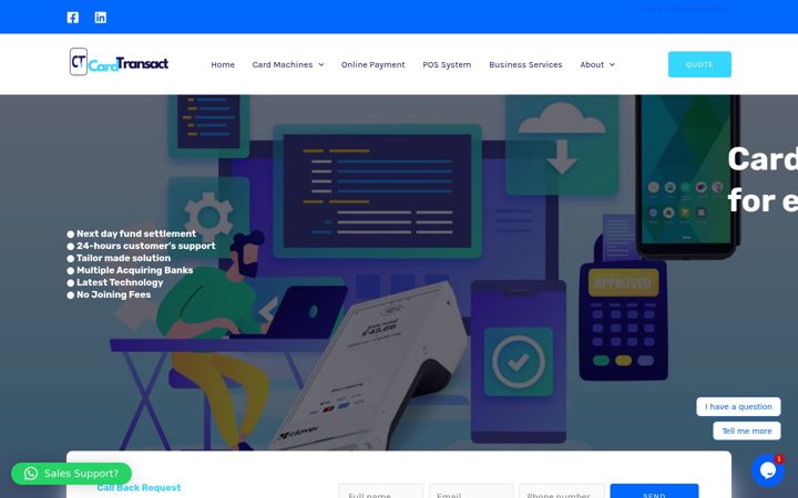Screenshot of cardtransact.co.uk