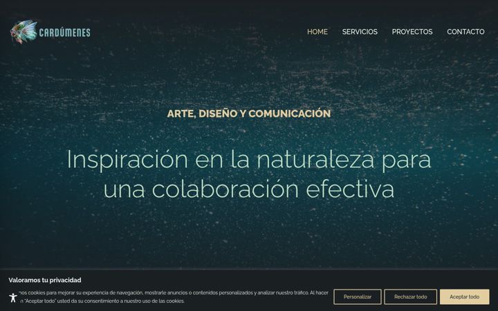 Screenshot of cardumenes.com