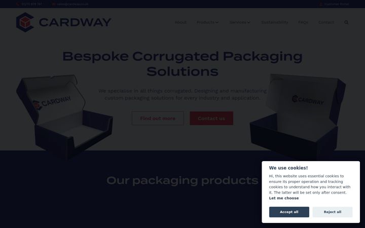 Screenshot of cardway.co.uk