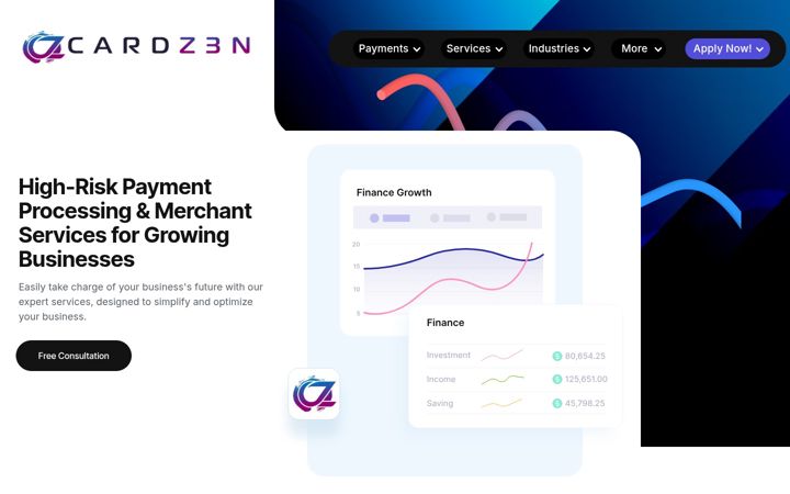 Screenshot of cardz3n.com