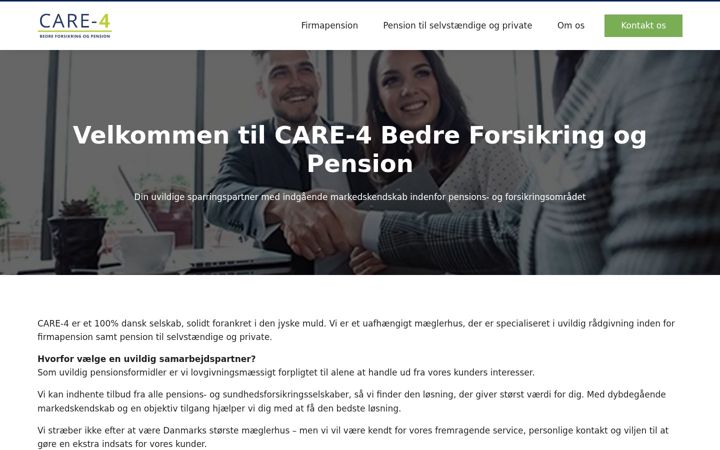 Screenshot of care-4.dk