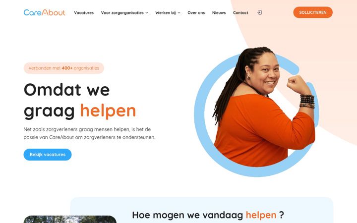 Screenshot of care-about.nl