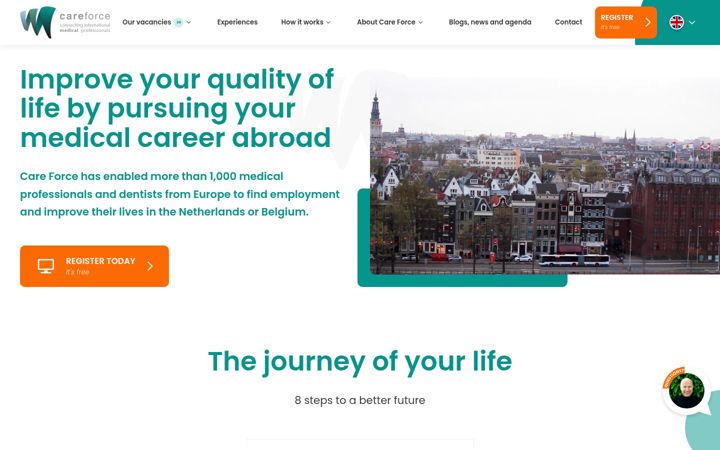 Screenshot of care-force.com