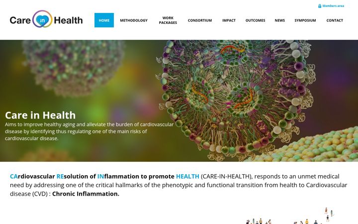 Screenshot of care-in-health.eu