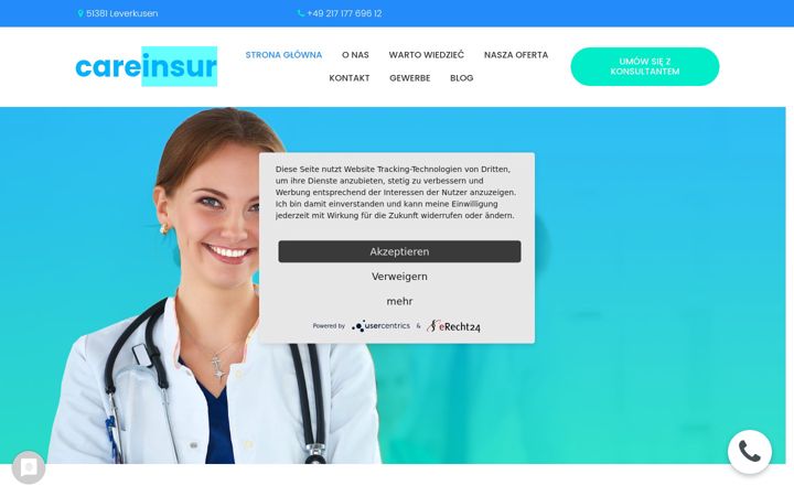 Screenshot of care-insur.de