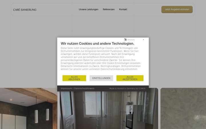 Screenshot of care-sanierung.de
