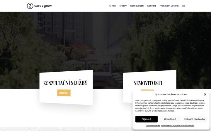 Screenshot of care2grow.cz