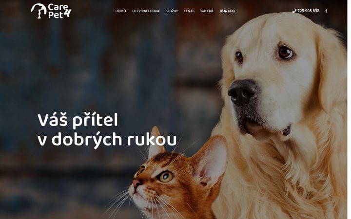 Screenshot ta' care4pet.cz