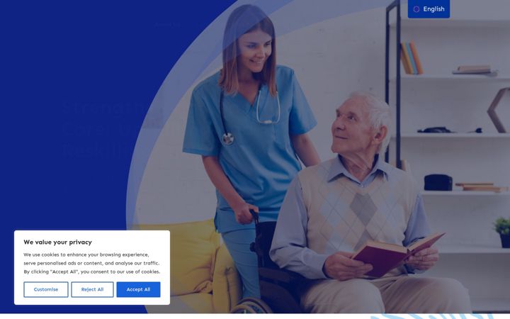 Skjermbilde av care4skills.eu
