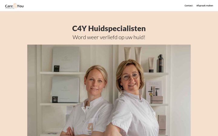 Screenshot of care4youhuidspecialisten.nl