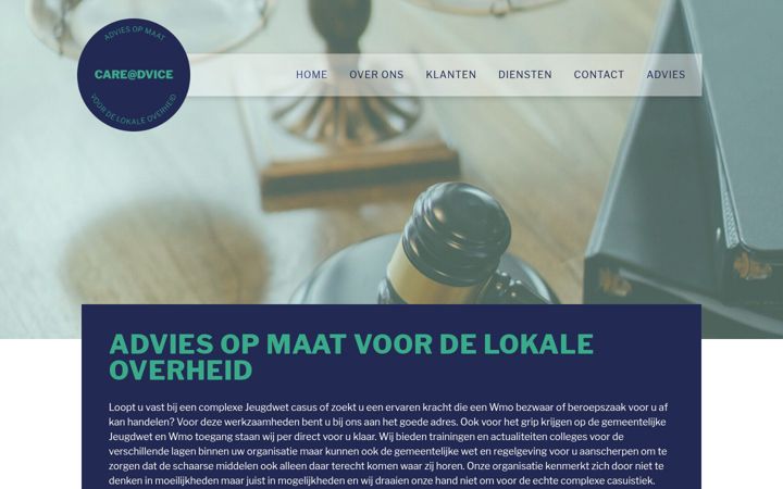 Screenshot of careadvice.nl