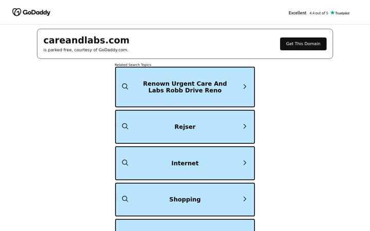 Screenshot of careandlabs.com