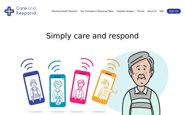 Screenshot of careandrespond.com