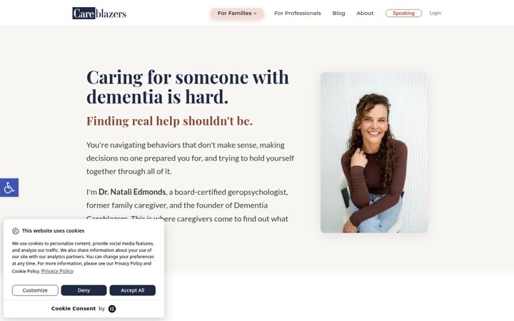 Screenshot of careblazers.com