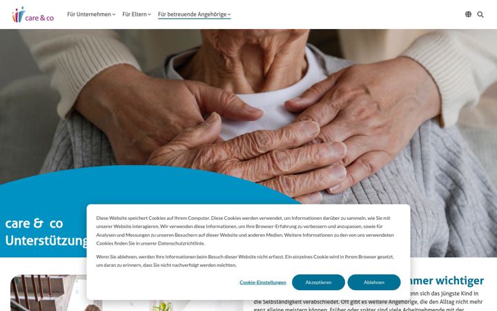 Screenshot of careco.ch