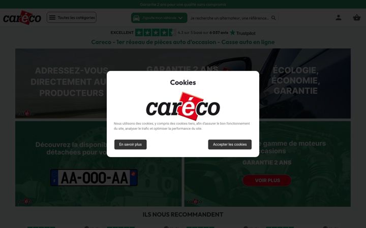 Screenshot of careco.fr
