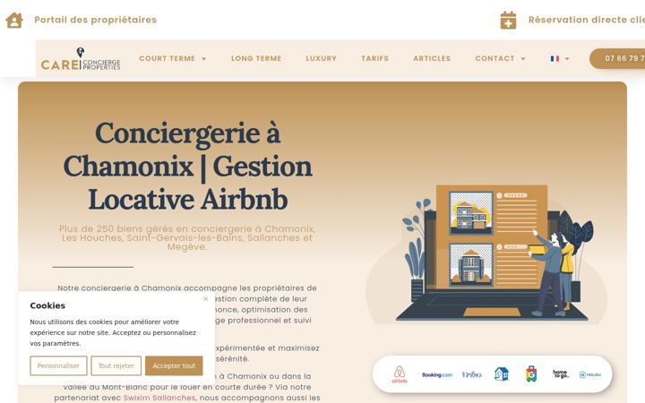 Screenshot of careconcierge.fr