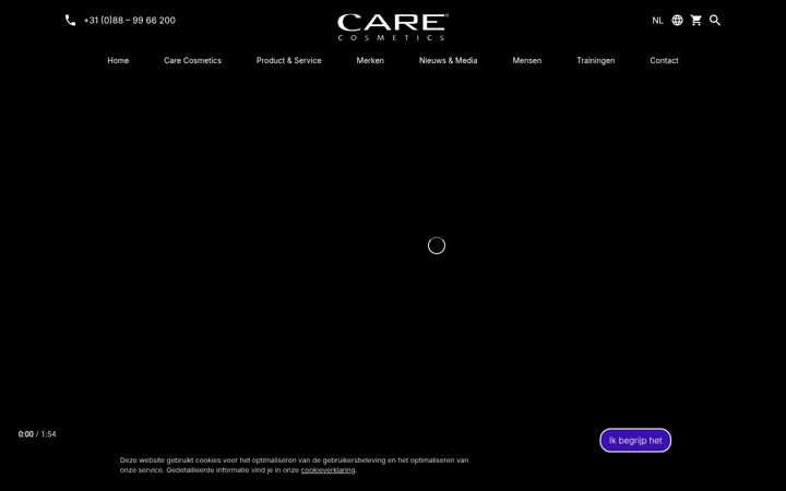 Screenshot of carecosmetics.nl