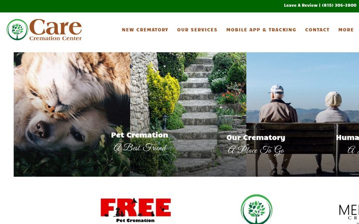 Screenshot of carecremationcenter.com