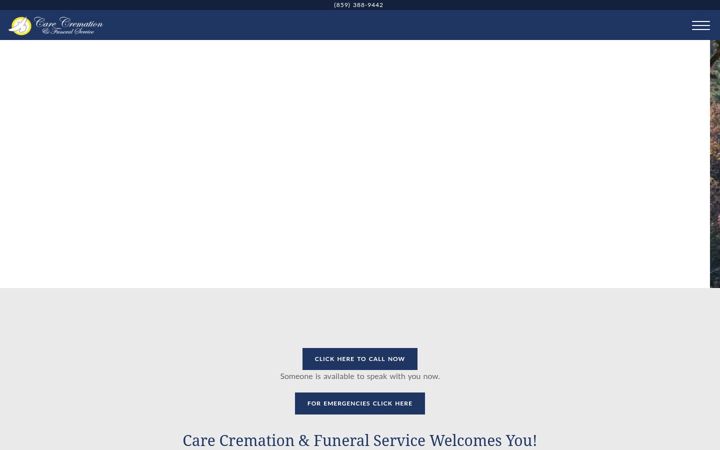 Screenshot of carecremationservice.com