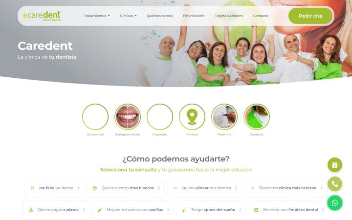 Zrzut ekranu caredent.es