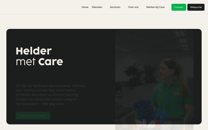 Screenshot of caredienstengroep.nl