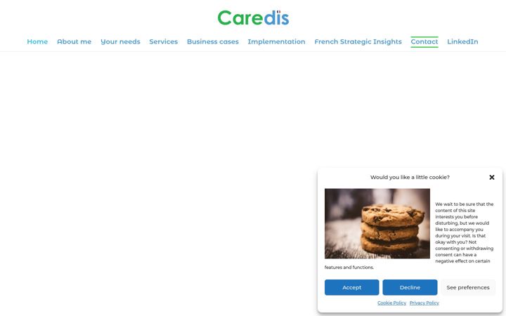 Screenshot of caredis.fr