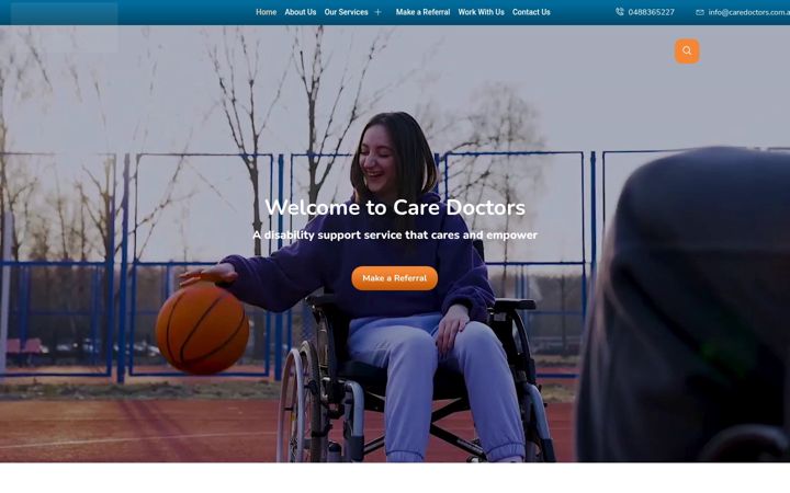 Screenshot of caredoctors.com.au