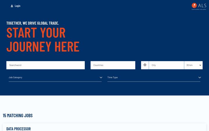 Screenshot of career-als-cs.com