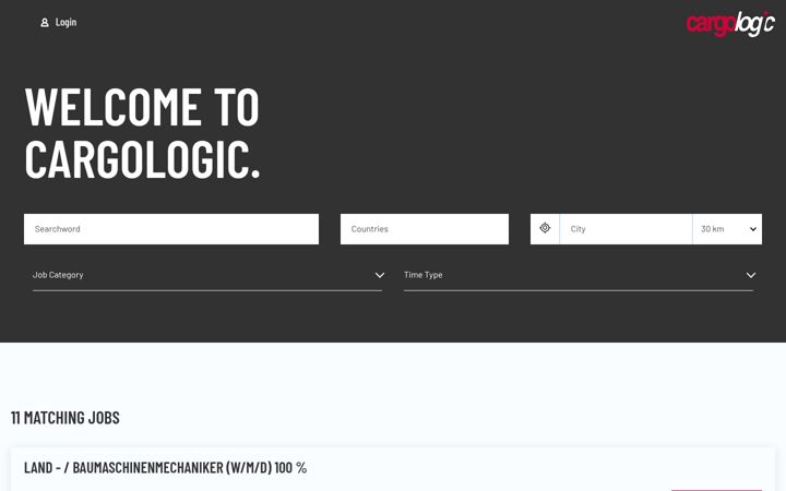 Screenshot of career-cargologic.com