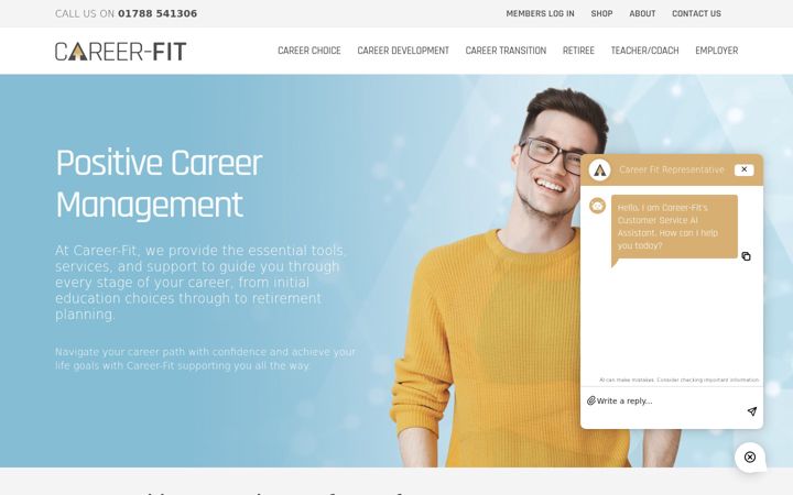 Screenshot of career-fit.com