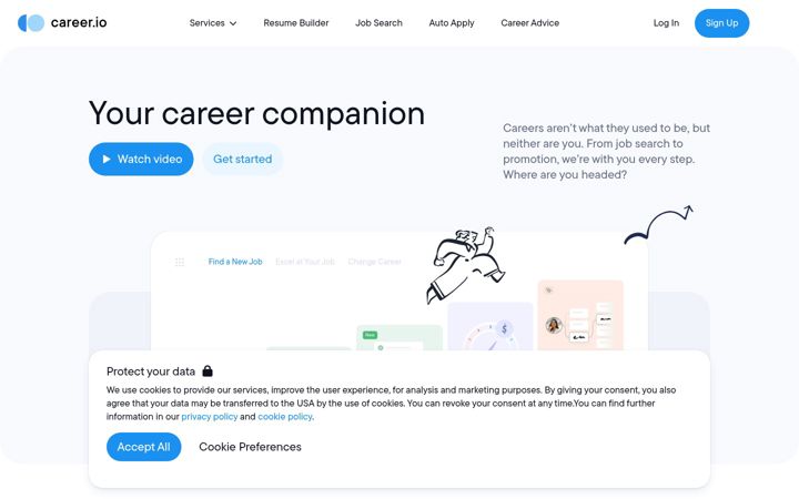 Screenshot of career.io