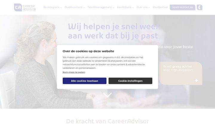 Screenshot of careeradvisor.nl