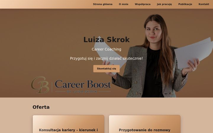 Ekrano kopija careerboost.pl