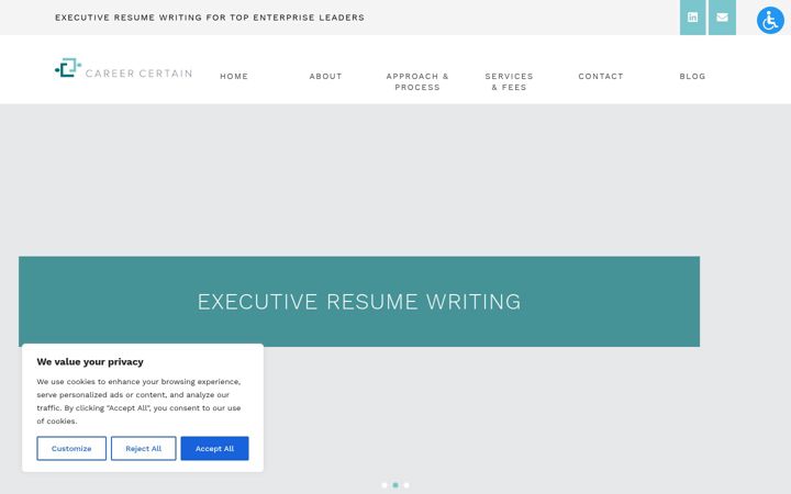 Screenshot of careercertain.com
