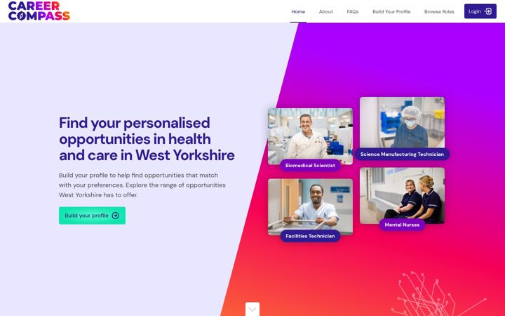 Screenshot of careercompass-wy.co.uk
