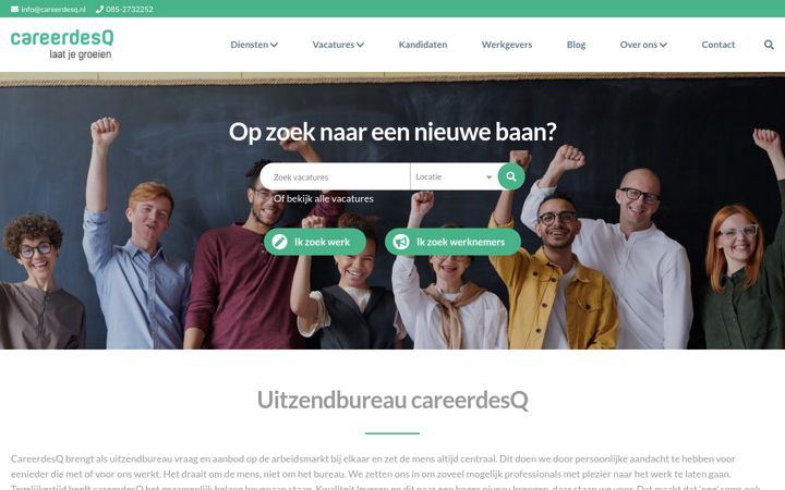 Screenshot of careerdesq.nl
