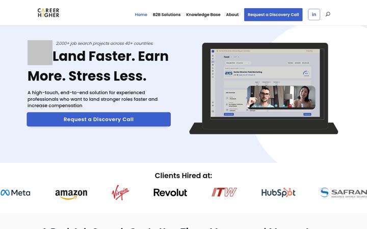Screenshot of careerhigher.co