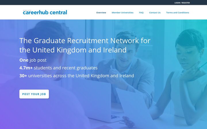 Screenshot of careerhub.co.uk