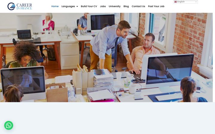 Screenshot of careerinfrance.com