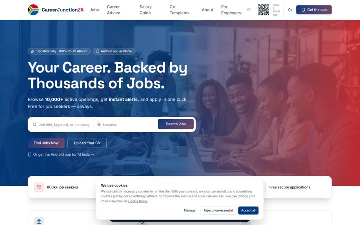 Zrzut ekranu careerjunctionza.co.za
