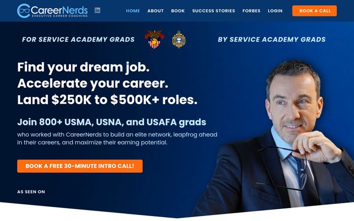 Screenshot of careernerds.com